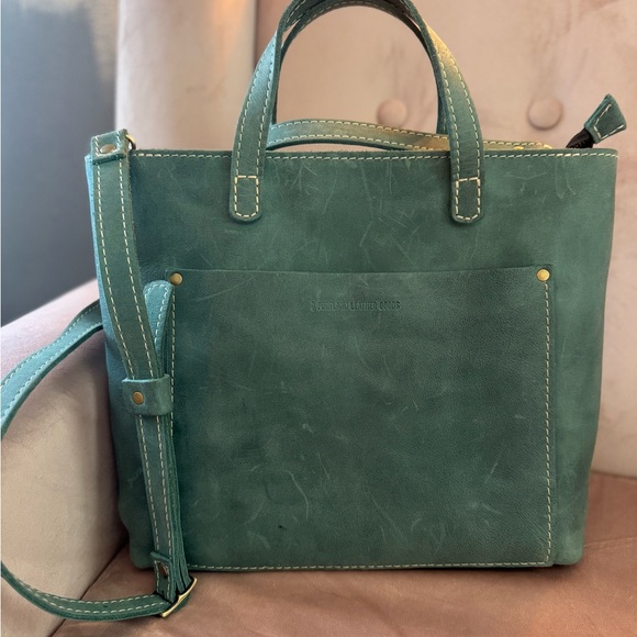 Portland Leather Goods Crossbody in “Surf” - Picture 5 of 6